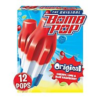 Bomb Pop Original Ice Pop Frozen Sweet Treat For Summer - 12 Count - Image 1