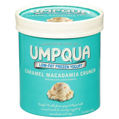 Umpqua Caramel Macadamia Frozen Yogurt Crunch - 1.75 Quart