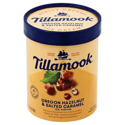 Tillamook Oregon Hazelnut & Salted Caramel Ice Cream - 1.75 Quart