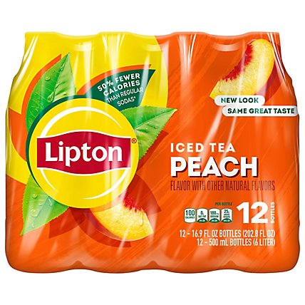 Lipton Iced Tea Peach - 12-16.9 Fl. Oz. - Image 3