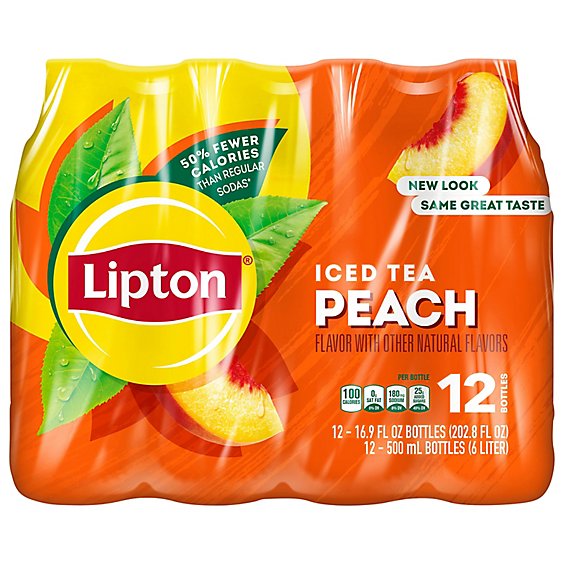 Lipton Iced Tea Peach - 12-16.9 Fl. Oz.