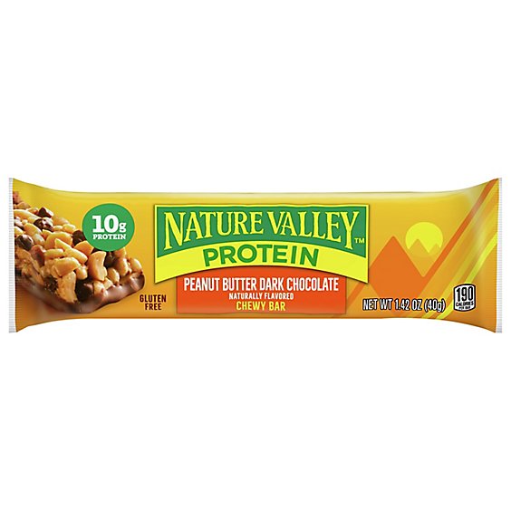 Nature Valley Protein Bar Chewy Peanut Butter Dark Chocolate - 1.42 Oz