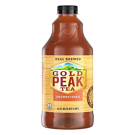 Gold Peak Tea Black Iced Unsweetened - 64 Fl. Oz.