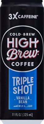 High Brew Coffee Triple Shot Vanilla - 11 Fl. Oz. - Image 2