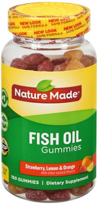 Nature Made Adult Gummies Fish Oil Cherry Lemon & Strawberry - 150 Count