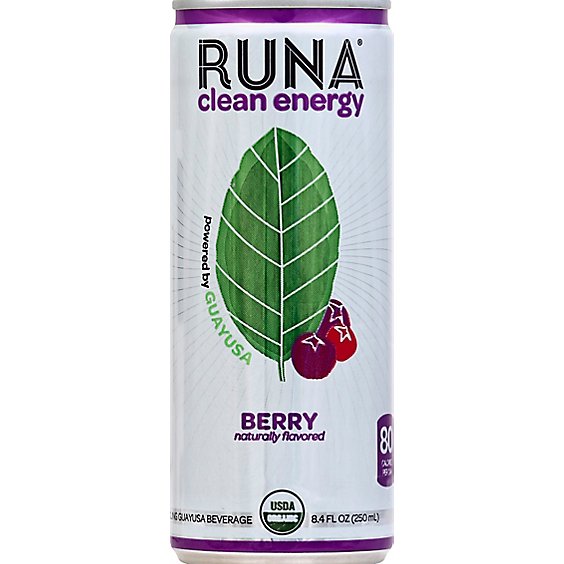 Runa Clean Energy Drink Sparkling Berry  - 8.4 Fl. Oz.