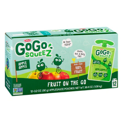 GoGo squeeZ Applesauce Apple Apple - 12-3.2 Oz - Image 1