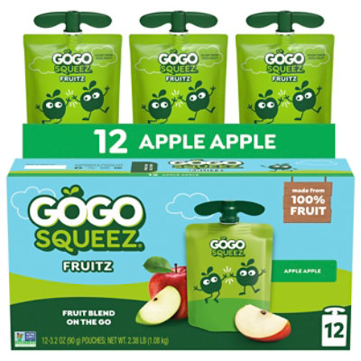 GoGo squeeZ Applesauce Apple Apple - 12-3.2 Oz - Image 2