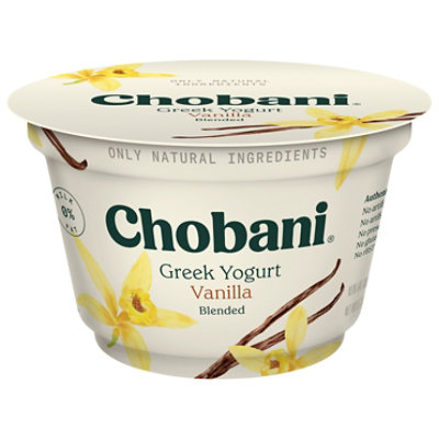 Chobani Yogurt Greek Non-Fat Blended Vanilla - 5.3 Oz