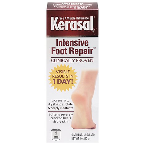 Kerasal Exfoliating Moisturizer Foot Ointment - 1 Oz