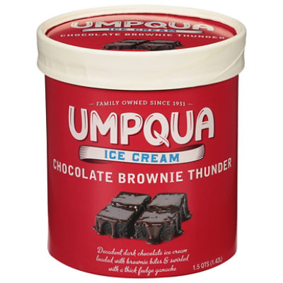 Umpqua Ice Cream Chocolate Brownie Thunder - 1.75 Quart - Image 3