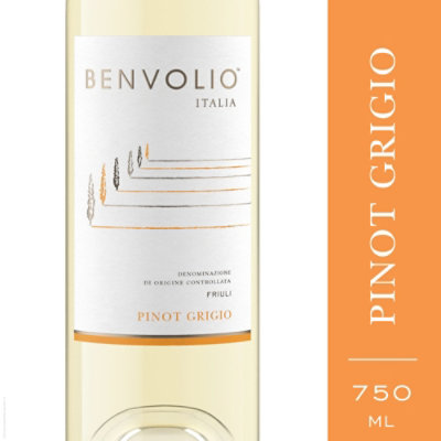 Benvolio Friuli Pinot Grigio White Wine - 750 Ml - Image 1