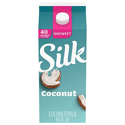 Silk Unsweetened Coconut Milk - 0.5 Gallon - Image 1