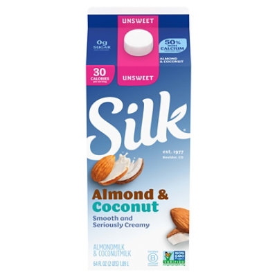 Silk Almondmilk & Coconutmilk Unsweet - 64 Fl. Oz.