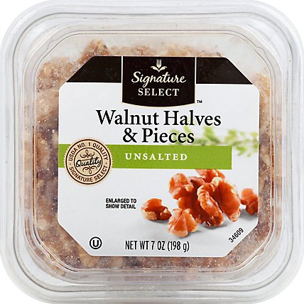 Signature SELECT Nuts Walnut Halves & Pieces - 7 Oz - Image 2