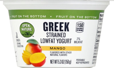 Open Nature Greek Yogurt 2% Mango - 6 Oz