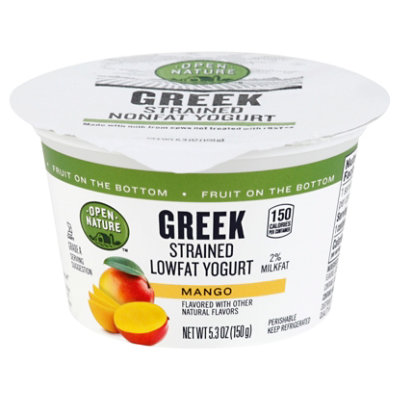 Open Nature Greek Yogurt 2% Mango - 6 Oz