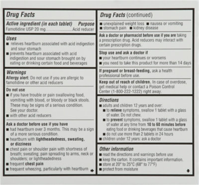 Signature Select/Care Maximum Strength Acid Reducer Famotidine - 50 Count - Image 4