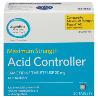 Signature Select/Care Maximum Strength Acid Reducer Famotidine - 50 Count - Image 1