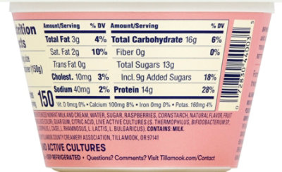 Tillamook Raspberry Greek Yogurt - 5.3 Oz - Image 7