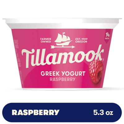 Tillamook Raspberry Greek Yogurt - 5.3 Oz - Image 1