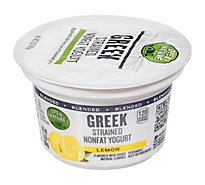 Open Nature Greek Yogurt 0% Milk Fat Lemon - 6 Oz