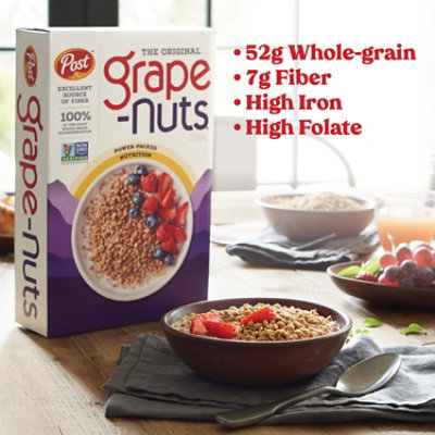 Post Grape-Nuts Original Low Fat Hight Fiber Breakfast Cereal - 29 Oz - Image 2