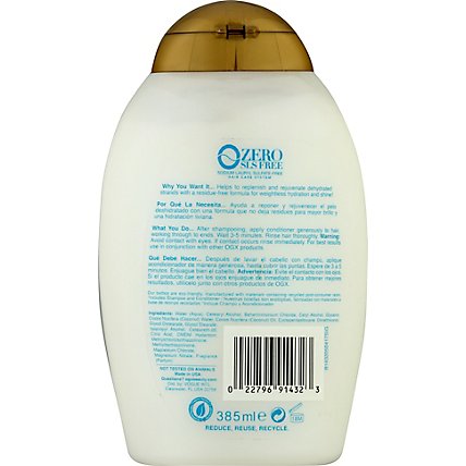 OGX Weightless Hydration Plus Coconut Water Conditioner - 13 Fl. Oz. - Image 4