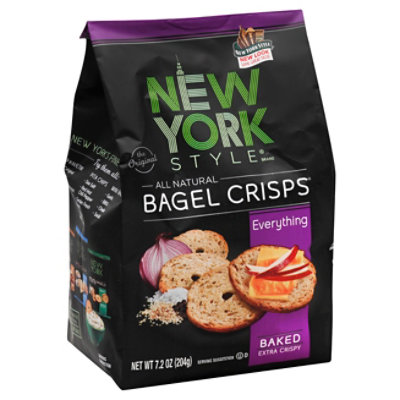 New York Style - New York Style, Bagel Crisps, Plain (7.2 oz) | Shop | Weis  Markets ニューヨークスタイルベーグルクリスプ、エブリシング、7.2オンス（3個パック） New York Style Bagel Crisps, Everything, 7.2 Ounce (Pack of 3)