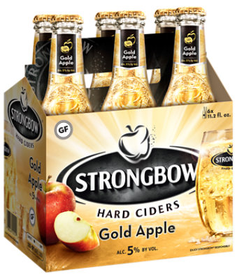Strongbow Gold Apple Hard Cider Bottles - 6-11.2 Fl. Oz.
