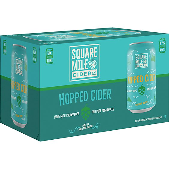 Square Mile Hopped Cider Cans - 6-12 Fl. Oz.