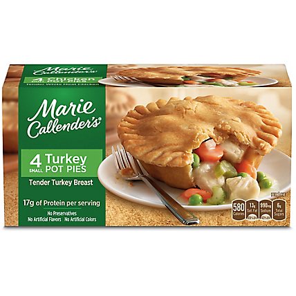 Marie Callender's Turkey Pot Pie Frozen Meal - 4-10 Oz - Image 2