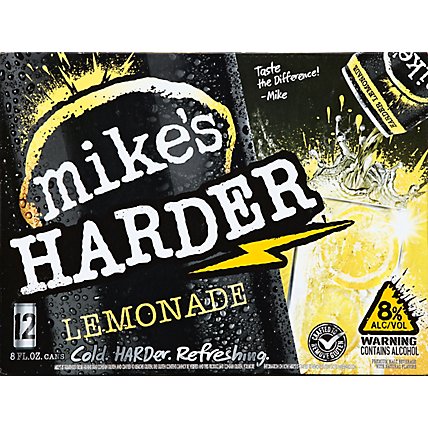 Mikes Harder Beverage Cool Harder Refreshing Lemonade Can - 12-8 Fl. Oz. - Image 2