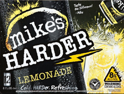 Mikes Harder Beverage Cool Harder Refreshing Lemonade Can - 12-8 Fl. Oz. - Image 2