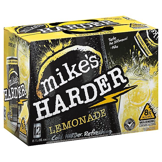 Mikes Harder Beverage Cool Harder Refreshing Lemonade Can - 12-8 Fl. Oz.