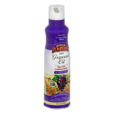 Pompeian Cooking Spray Non-Stick Grapeseed Oil - 5 Fl. Oz. - Image 1