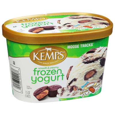 Kemps Moose Tracks Frozen Yogurt - 48 Oz - Image 2