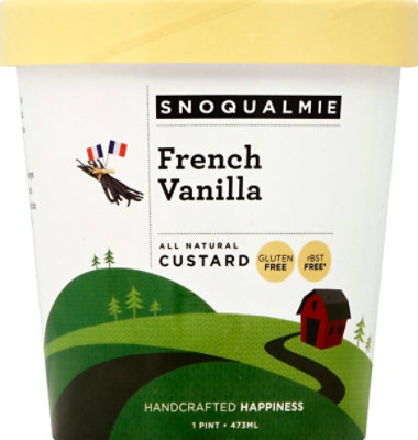 Snoqualamie French Vanilla Ice Cream - 1 Pint - Image 2