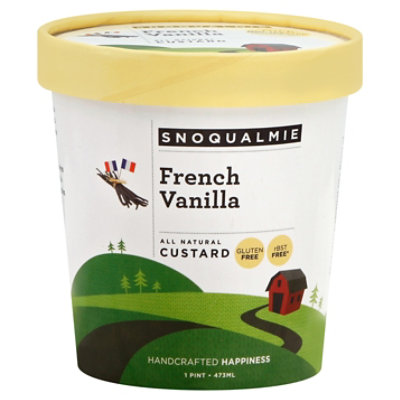 Snoqualamie French Vanilla Ice Cream - 1 Pint - Image 1