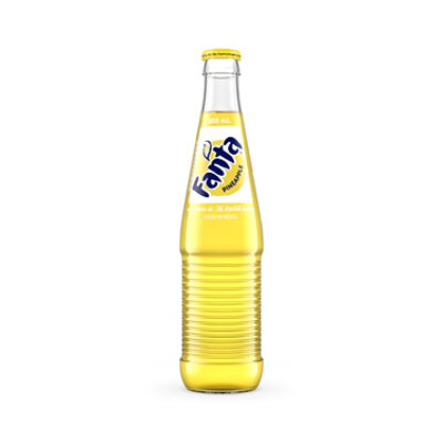 Fanta Soda Pop Mexico Pineapple Fruit Flavored Glass Bottle - 355 Ml - Image 3