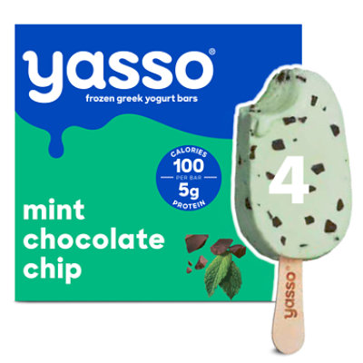 Yasso Frozen Yogurt Greek Bars Mint Chocolate Chip - 4-3.5 Fl. Oz. - Image 2