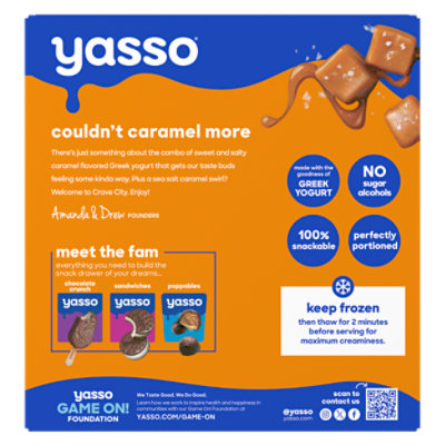 Yasso Frozen Yogurt Greek Bars Sea Salt Caramel - 4-3.5 Fl. Oz. - Image 6