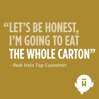 Halo Top Strawberry Light Ice Cream Pint - 16 Fl. Oz. - Image 3