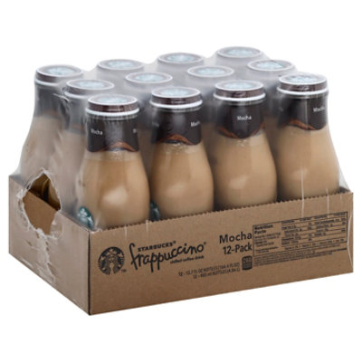 Starbucks Frappuccino Chilled Coffee Drink, Mocha, 13.7 oz Glass Bottle