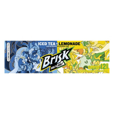 Brisk Half & Half Iced Tea Lemonade - 12-12 Fl. Oz.