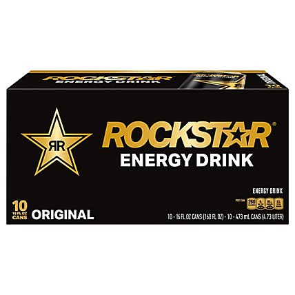 Rockstar Energy Drink - 10-16 Fl. Oz. - Image 1