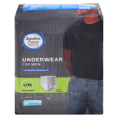 Signature Select/Care Incontinence Protective Underwear For Men Large/Extra Large - 18 Count - Image 2