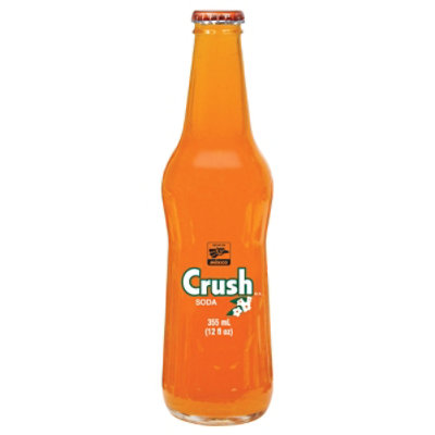 Crush Orange Made in Mexico Soda Glass Bottle -  12 Fl. Oz. - Image 3