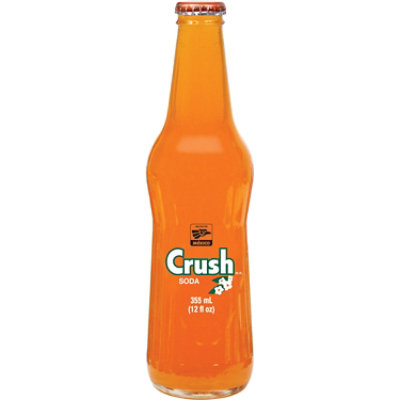 Crush Orange Made in Mexico Soda Glass Bottle -  12 Fl. Oz. - Image 3