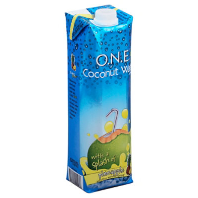 O.N.E. Coconut Water with a splash of pineapple 33.8 Fl. Oz. Safeway